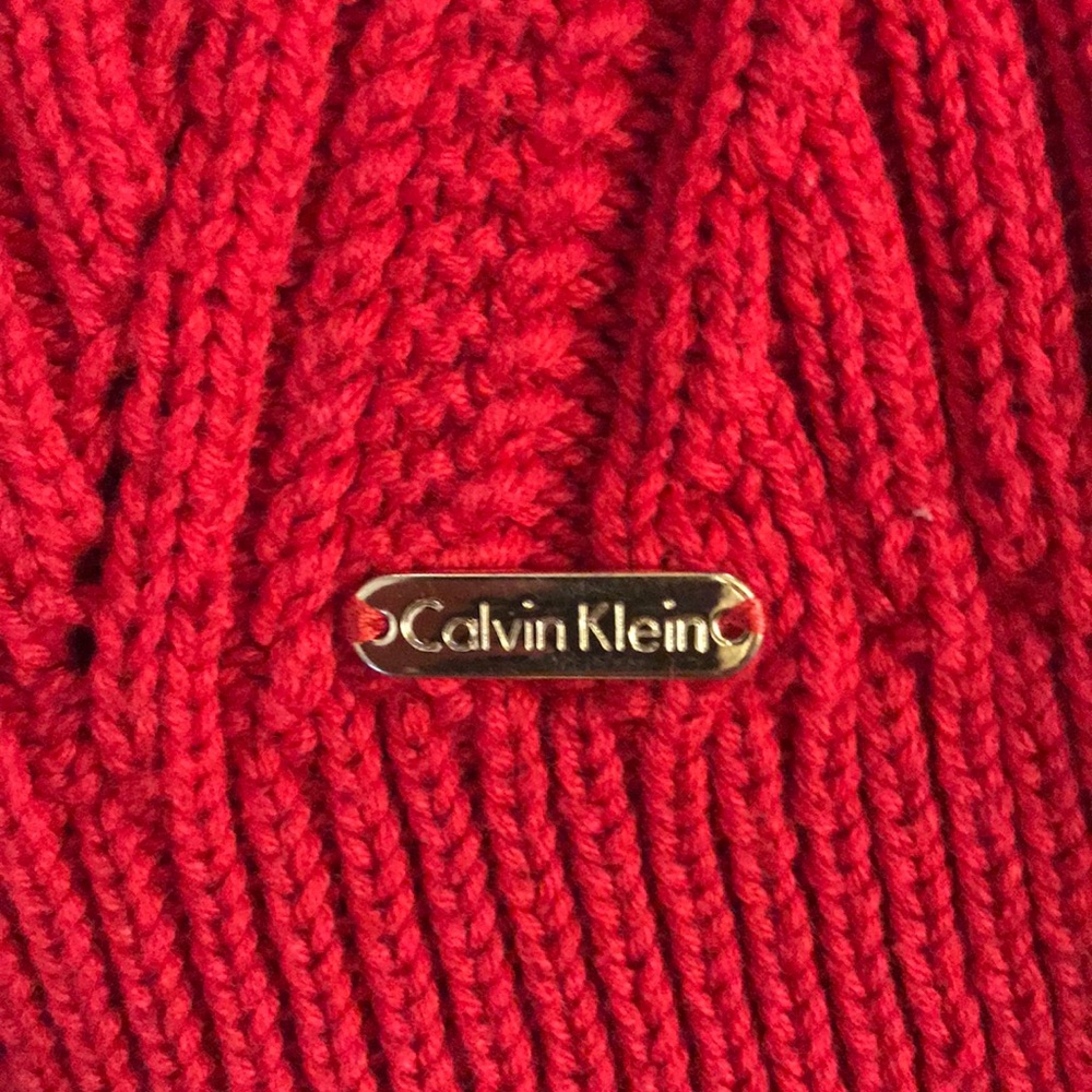 Calvin Klein knitted red sweater